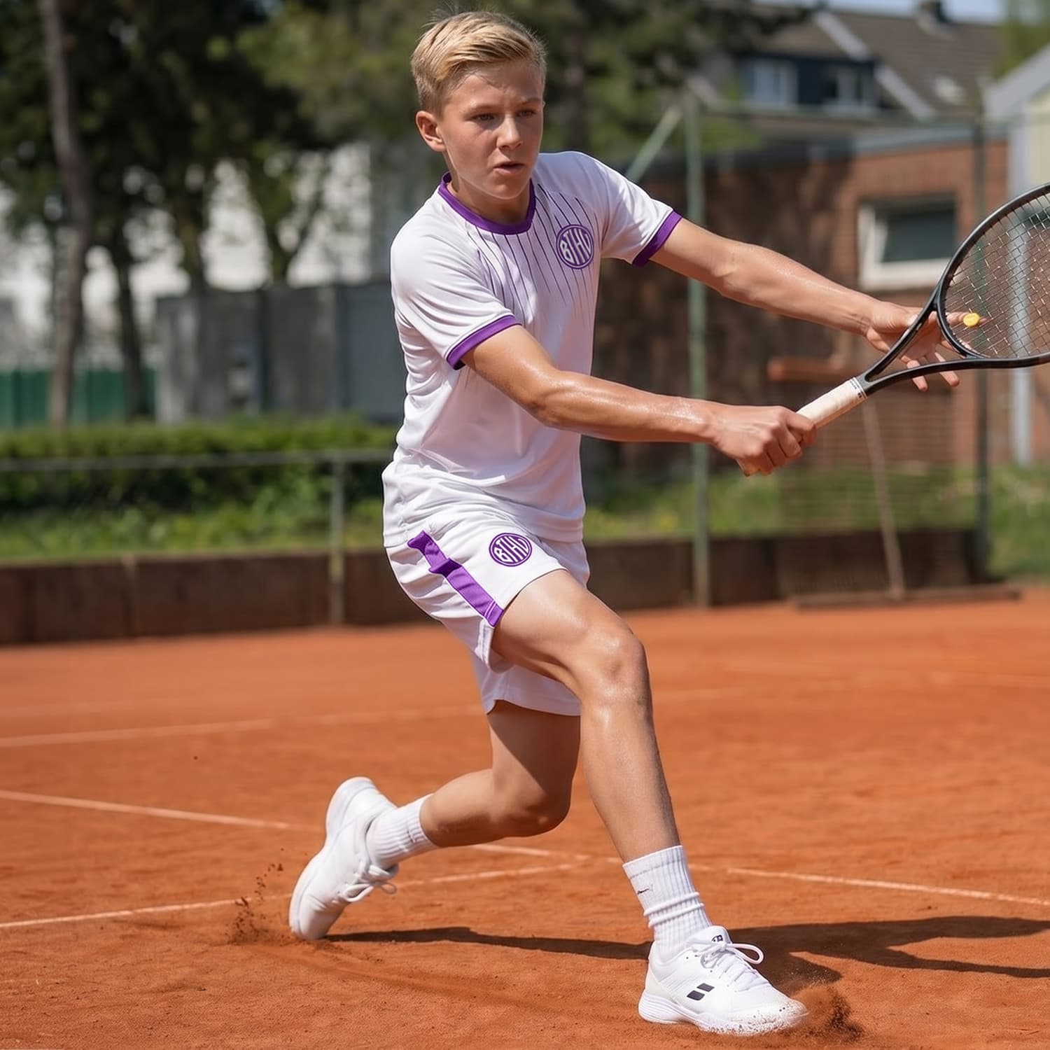 BTHV Tennis Herren Performance Trikot – In Aktion